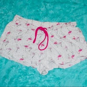 flamingo pajama shorts